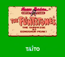 The Flintstones: Surprise at Dinosaur Peak title screenshot